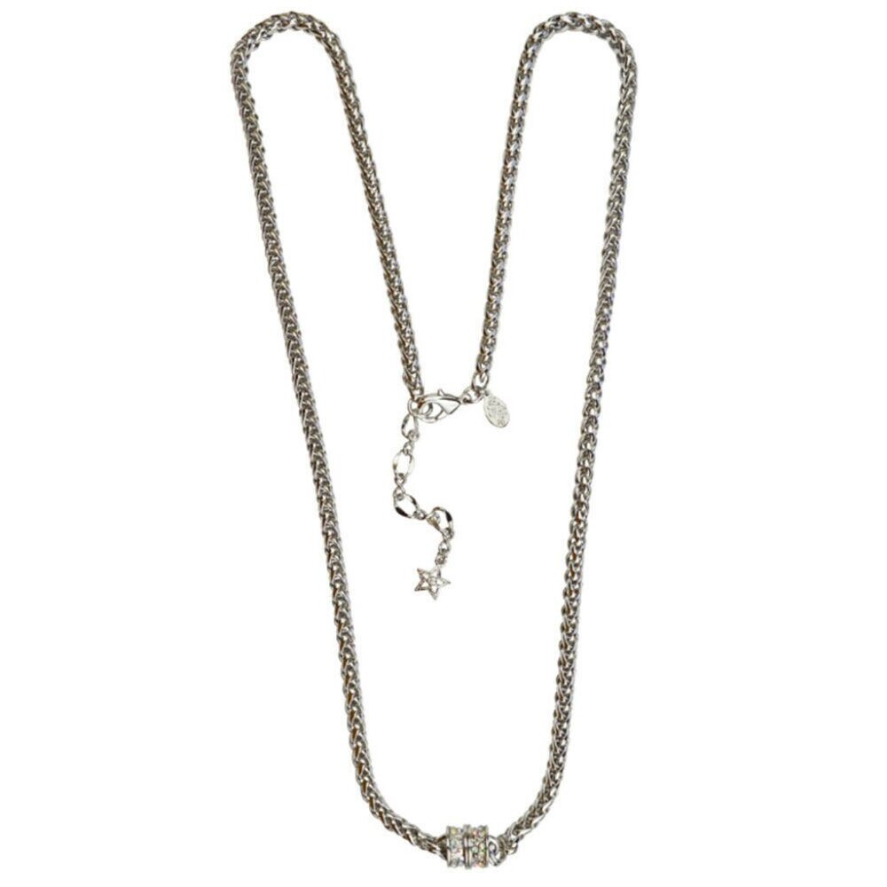 Kirks Folly Classic Magic Weave 30" Chain Magnetic Necklace Silver